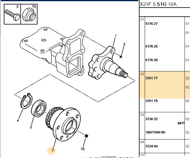 Teker Rulmanı Arka (Fiat Jumper 1 9TD, 2 5TD)
