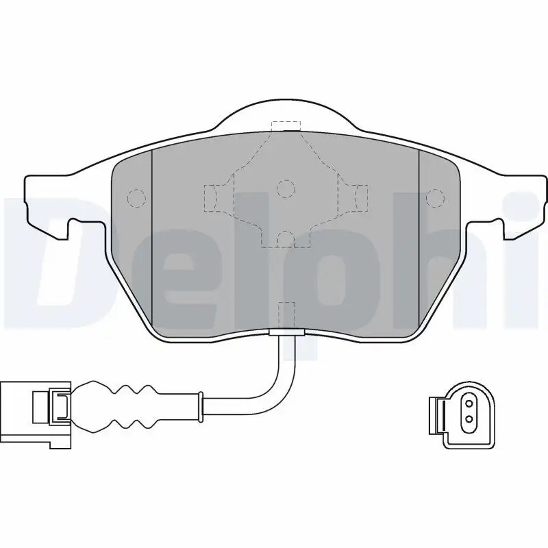 DELPHI Audi A3, A4, TT ve Seat Leon Ön Fren Balatası 156,3 mm