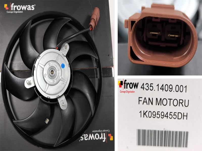 FROW Volkswagen Golf 5-6 ve Caddy 1.9 Tdi Fan Motoru 295 mm