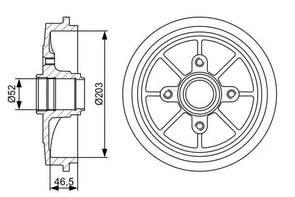 BOSCH Citroen Xsara 1.6 ve Peugeot 306 1.6 Arka Fren Kampanası 247 mm