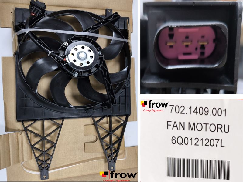 FROW Volkswagen Polo 1.4-1.6 Tdi 394 mm 270 W Fan Motoru