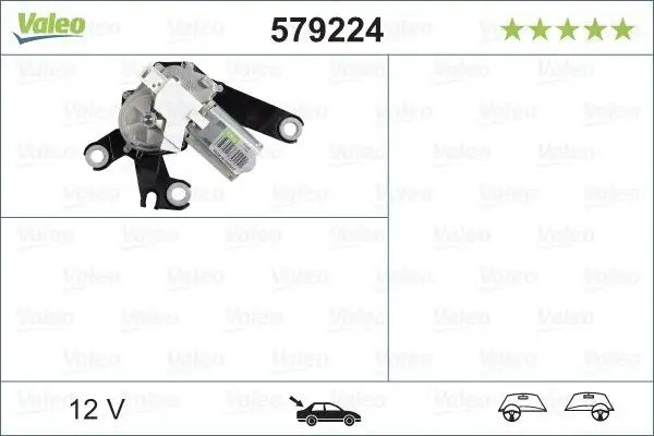 VALEO Peugeot 206 1.4-1.6 Arka Silecek Motoru 12 V