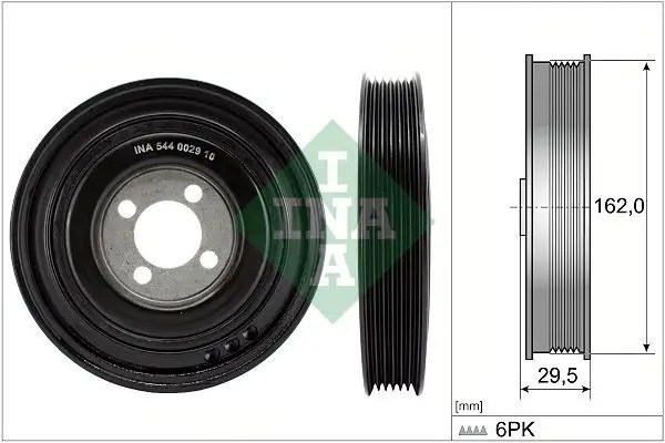 INA Opel Corsa D, Astra J ve Fiat Punto 1.3 Cdti Krank Kasnağı 162 mm