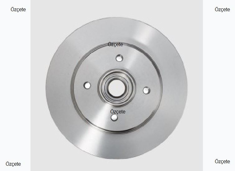 FROW Arka Fren Diski (5D 258 mm) Mercedes W201 W124