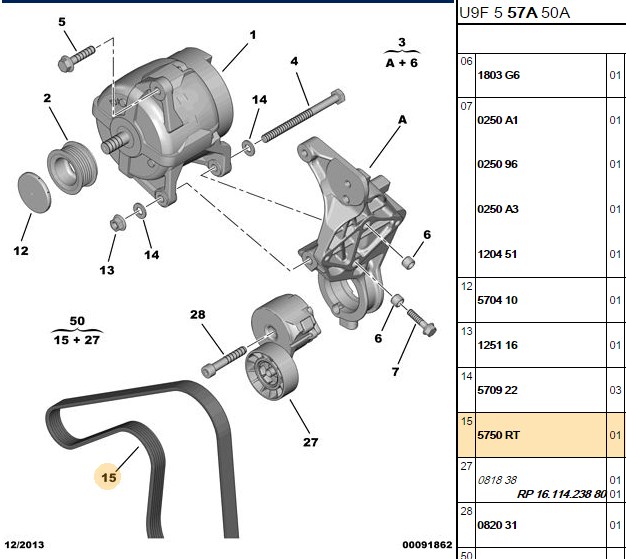GATES 6PK1163 Alternator Kayışı - Dacia Lodgy 1.5 BlueDci, Renault Captur 1.5 BlueDci ve Diğerleri İçin
