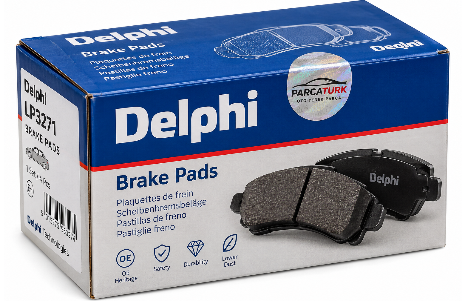 DELPHI Fren Balatası Arka (116 mm) (Mitsubishi Pajero IV 06-)