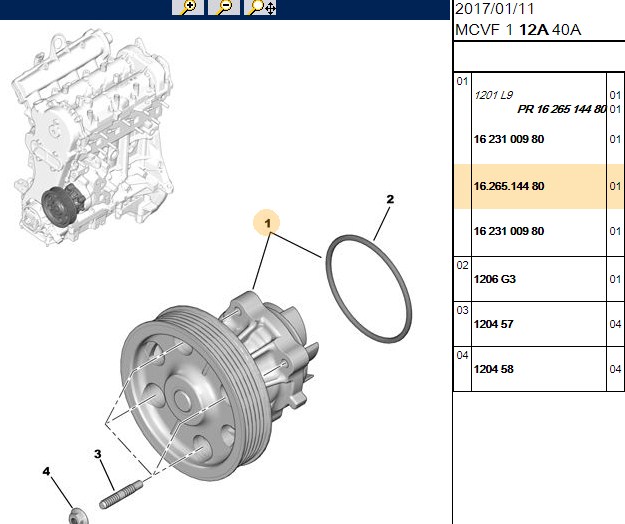 Su Pompası (Devirdeim) (ASTRA-H CORSA-D ASTRA-J Z13DT A13DTE)