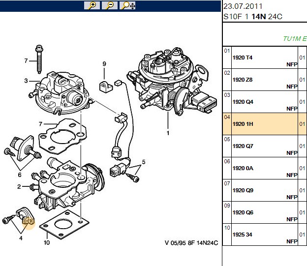 Triton Gaz Kelebeği Potansiyometre Sensörü (Peugeot 206, 306, 406, Saxo)