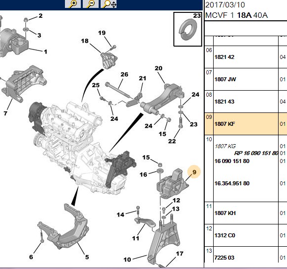 MOTOR KULAĞI 1.3 BİPPER  NEMO
