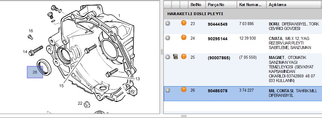 SKT Şanzıman Keçesi (Arka) (Otomatik) (Opel Astra, Corsa, Tigra, Vectra, Zafira)