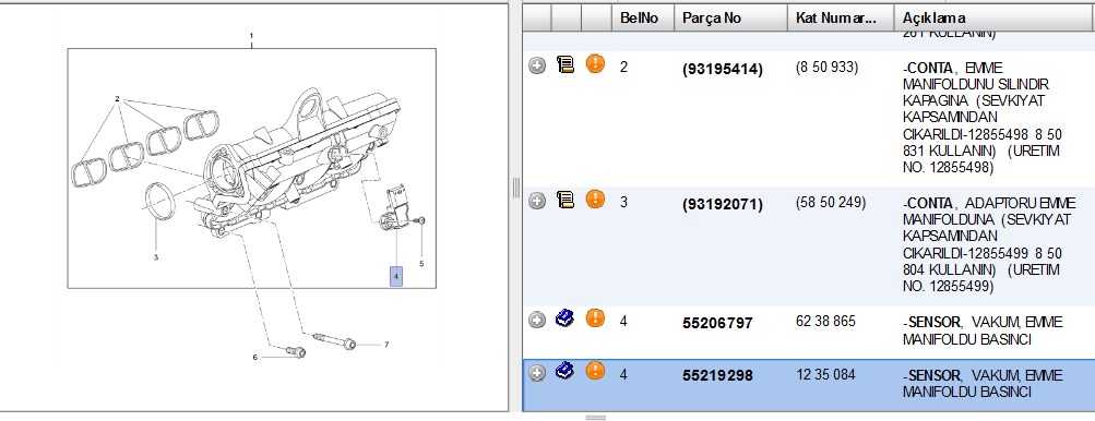 MANIFOLD KAPTÖRÜ 1.3 BİPPER NEMO FİORİNO