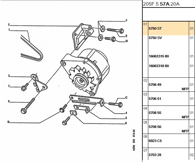 EUROREPAR Alternatör Kayışı (MQP)6PK710 5750.ST