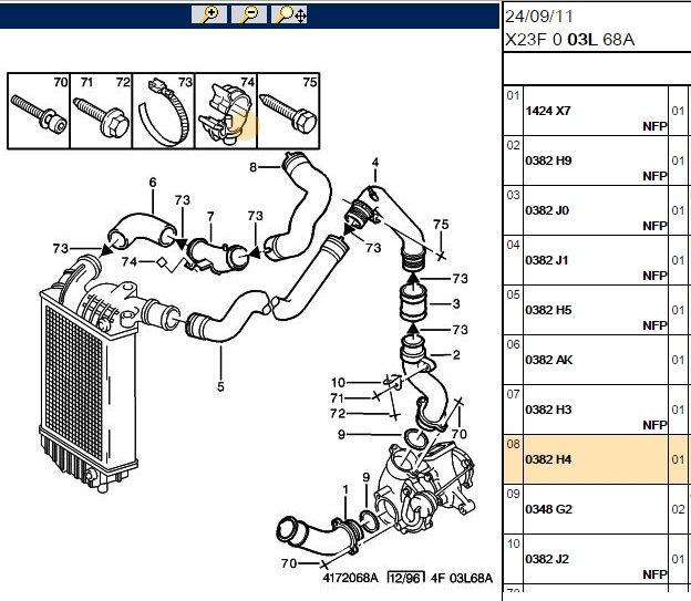 Turbo Hava Hortumu (Opel Boxer 1, Jumper 1, DJ5TED)