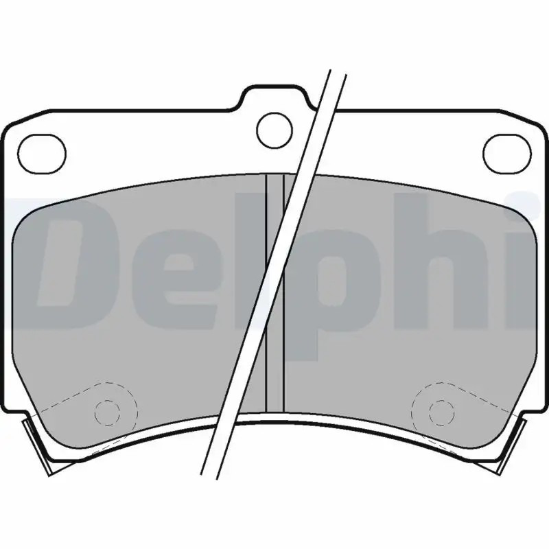 DELPHI Mazda 323 1.5, 1.6 ve Lantis 1.8 Ön Fren Balatası 91,7 mm