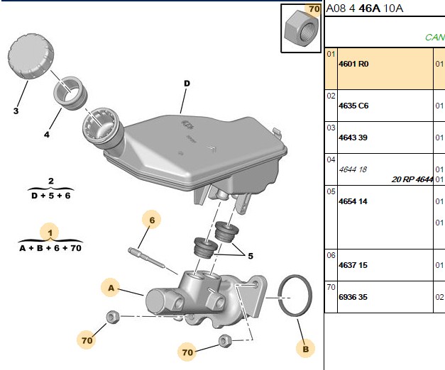 BOSCH Citroen C3 1.6 Hdi ve 1.4 Fren Ana Merkezi 22,2 mm