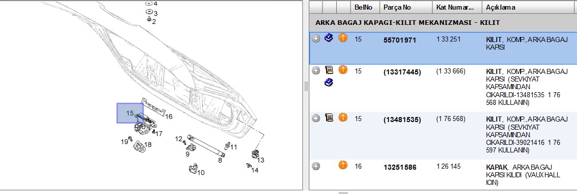 BAGAJ KILIDI CORSA D (133251)