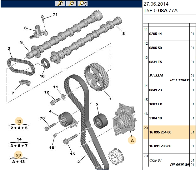 SNR Peugeot Boxer II Citroen C5 Ford S-Max Triger Seti Devirdaim 116 Diş