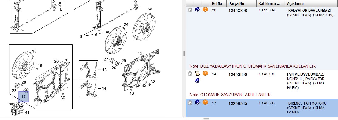 MAHLE Opel Corsa D 1.4, Corsa E 1.2 & 1.4 Kalorifer Rezistansı 13256565