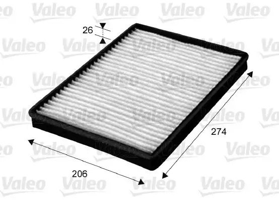 VALEO Chevrolet Captiva 2.0 - Opel Antara 2.0 Kabın Filtresi 264x190x27 mm