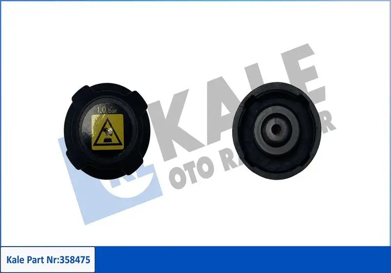 KALE Fiat Tempra ve Renault Spring 1.4 Yedek Su Depo Kapak Siyah 1 bar