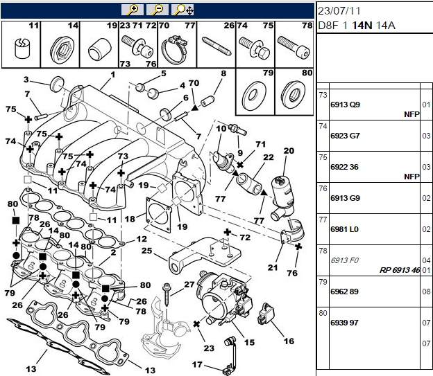 TURBO INTERCOOLER HORTUMU 806 / EXPERT XUD9TE 1.9TD