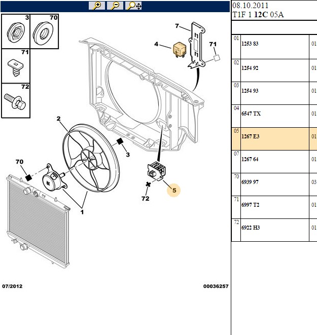 FAN REZISTANSI  SIYAH  206 206+ 307 406 807 PARTNER M59