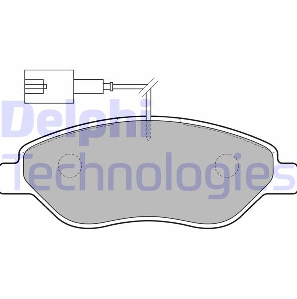 Delphi Ön Fren Balatası 136 mm (Fiat Bravo II, Fiat Stilo, Fiat Punto Evo, Alfa Romeo Mito)