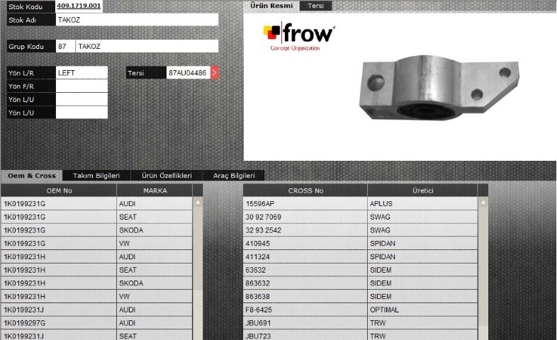 FROW Volkswagen Caddy III Sol Salıncak Burcu