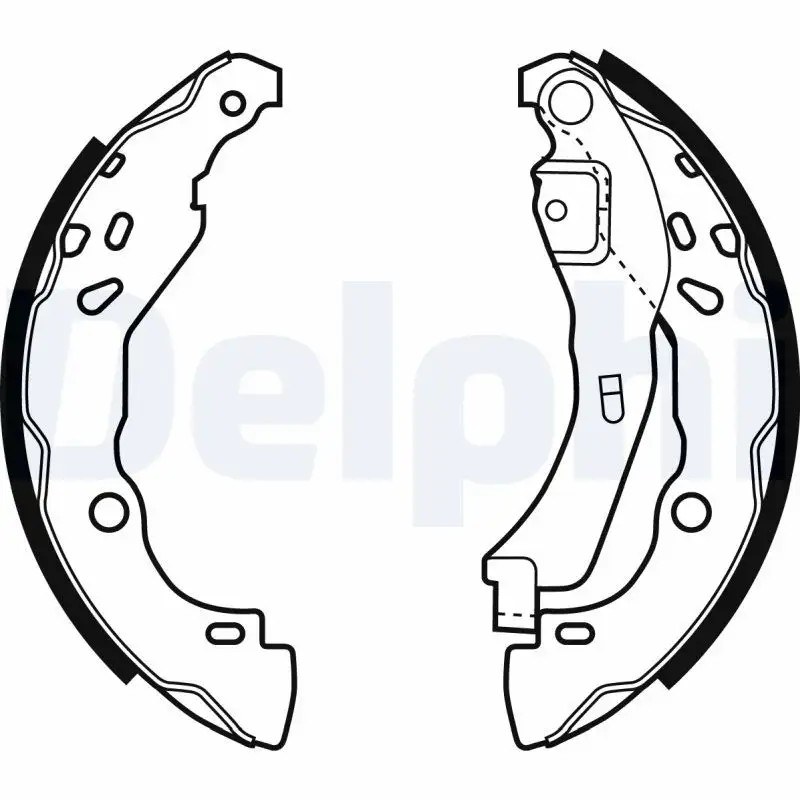 DELPHI Citroen C3 Dacia Logan 1.5 dCi Arka Fren Balatası 203x39 mm