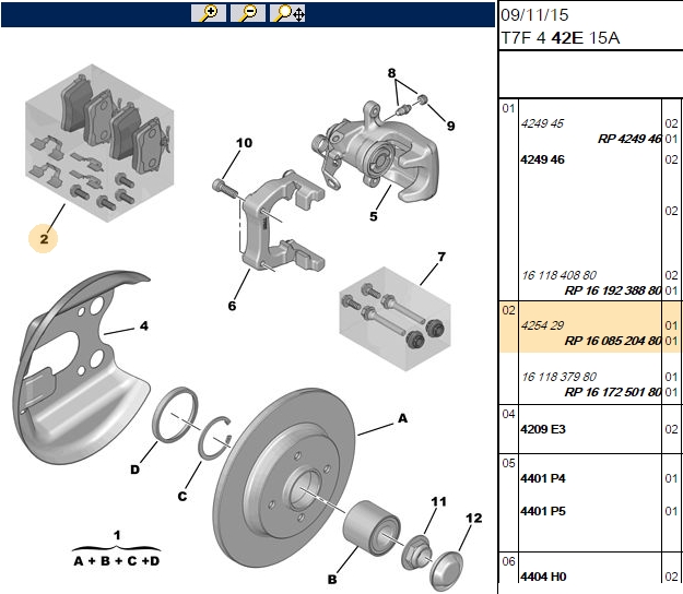 FEBI Peugeot 307 1.4 Hdi ve Citroen C4 1.6 Arka Fren Balatası 87 mm