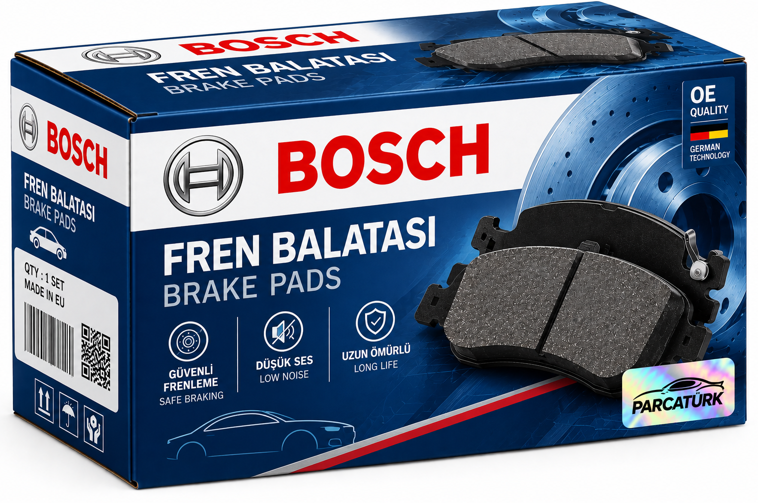 Bosch Fren Balatası Ön (Citroen C-Elysee, Peugeot 308, Peugeot 301, Citroen C4 Cactus)