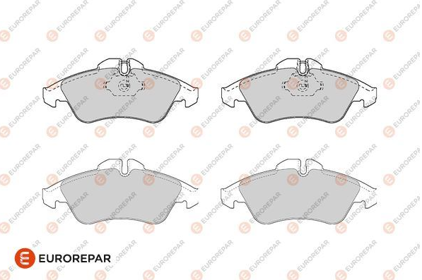 Eurorepar ERP Fren Balatası Ön (156,5 mm) (Volkswagen LT35 Sprinter 2T 96-)