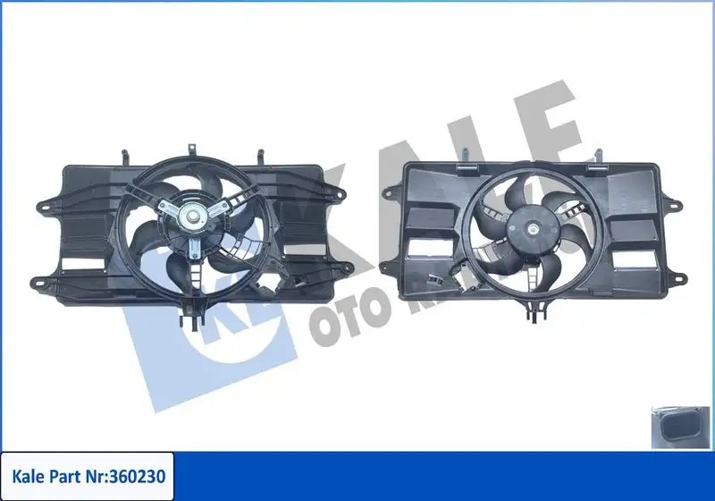 KALE Fiat Doblo 1.2 MPV Fan Motoru Davlumbazlı 72 W