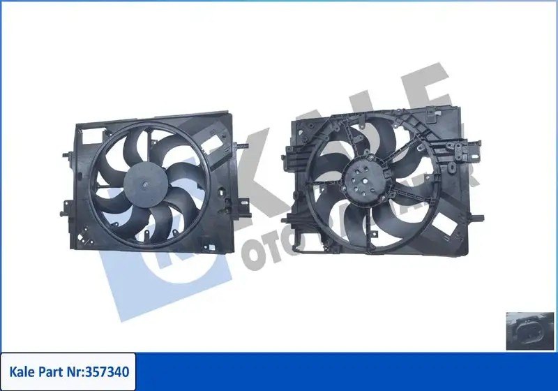 KALE Renault Clio 1.0 ve Captur 1.3 Fan Motoru 12V 150W 2200 rpm Rezistorsuz