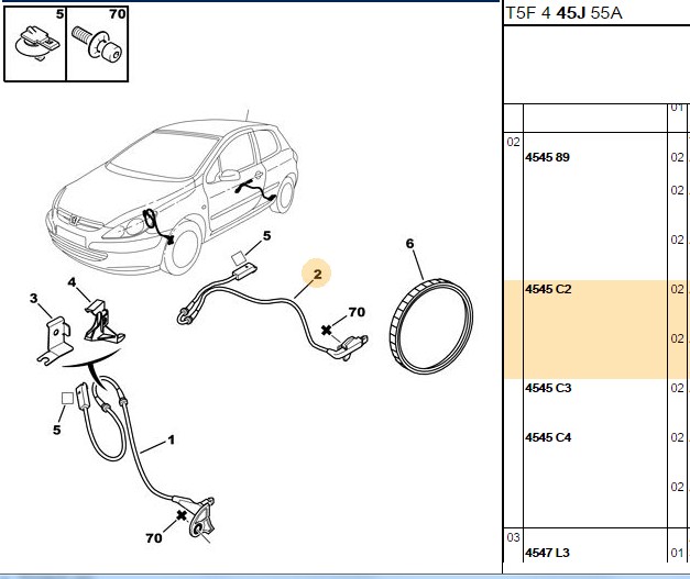 TEKER HIZ SENSORU PEUGEOT P307 (3A C) P307 BREAK (3E) P307 CC (3B) P307