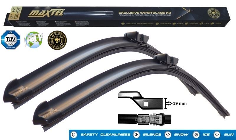 MAXTEL 650 mm - 400 mm Muz Tip Partner Tepee Silecek Süpürgesi
