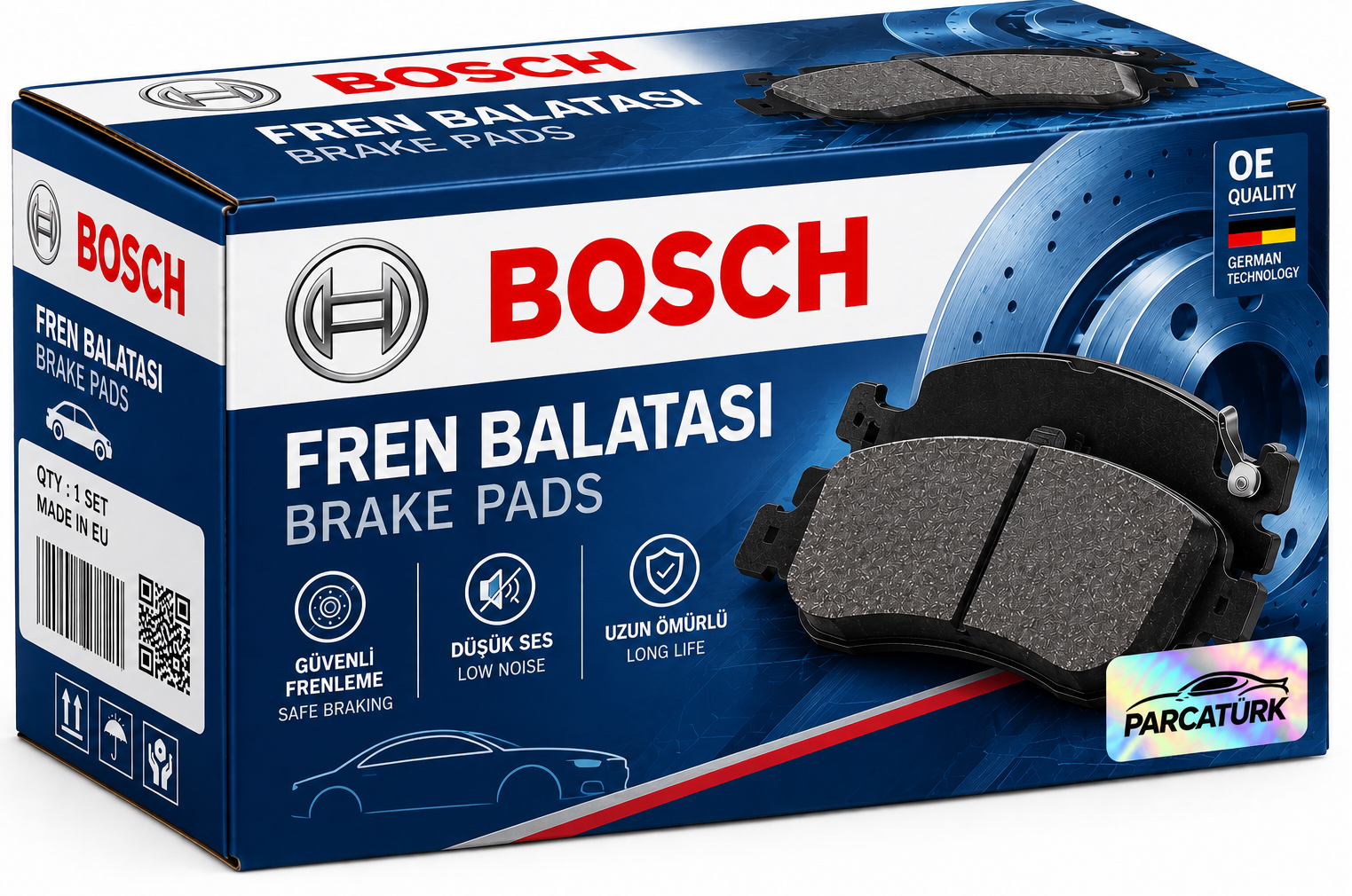 Bosch Ön Fren Balatası (Honda Jazz III, Civic VIII, CR-Z, City V 08-, Insight 09-)