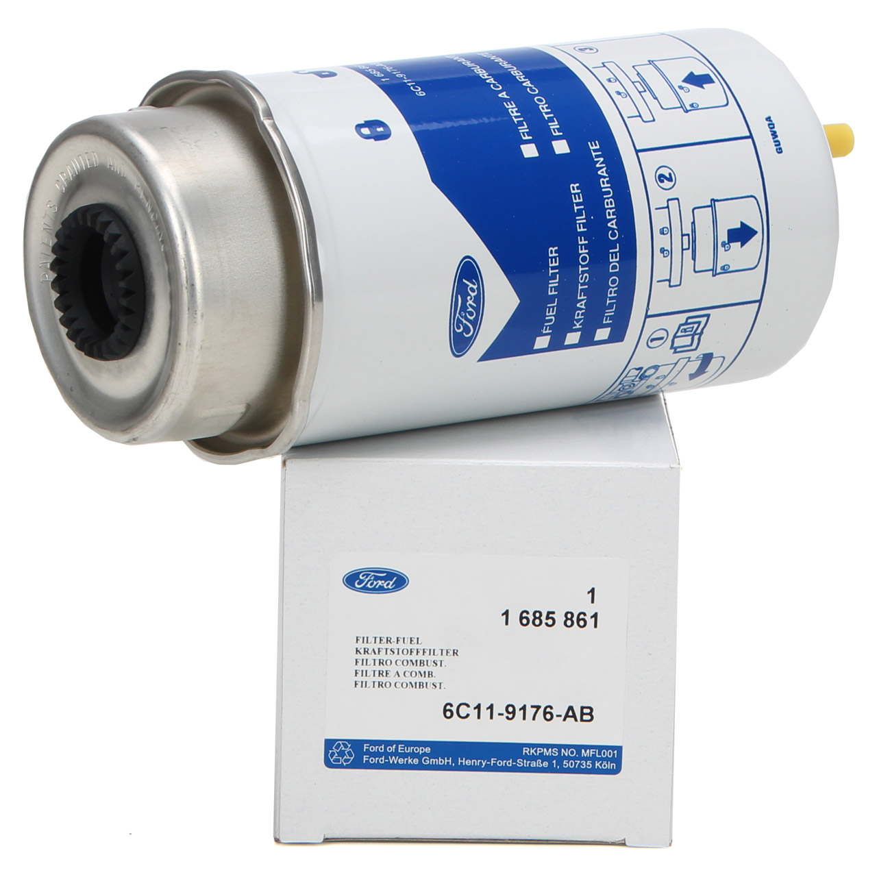 PURFLUX Transit 2.2 2.4TDCI Mazot Filtresi Elemanı 83 mm