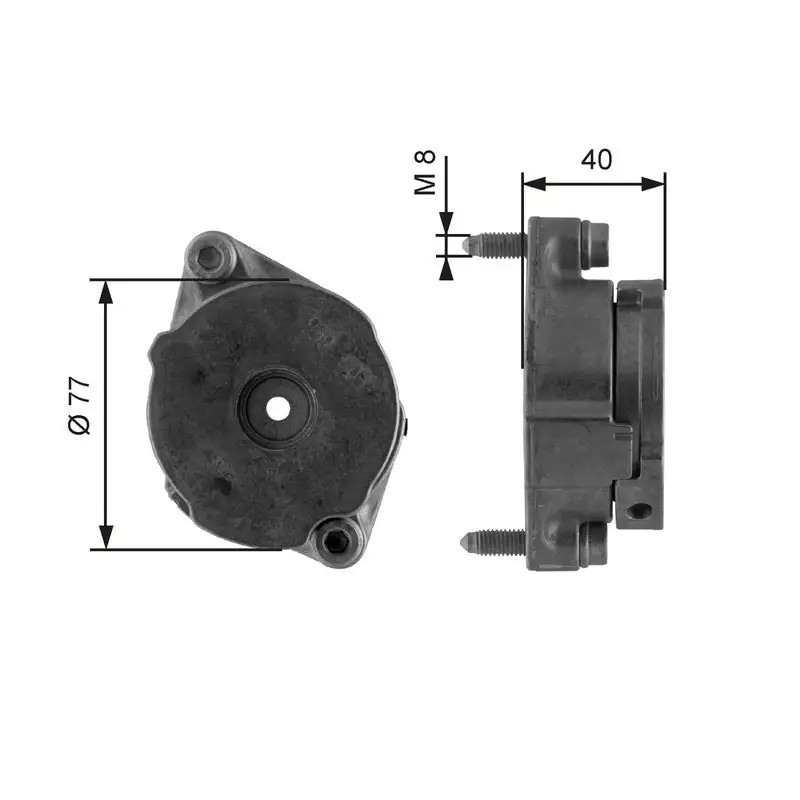 GATES Volkswagen Transporter T4 ve Seat Cordoba Alternator Gergi Rulmanı 77 mm