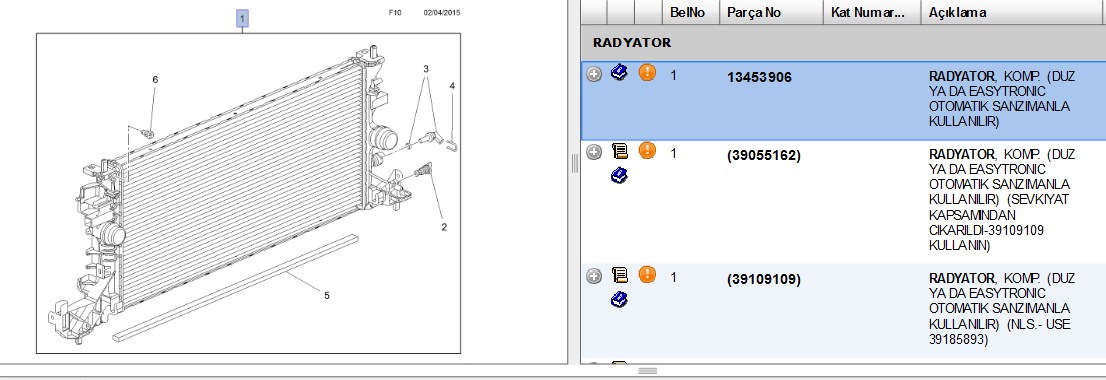 PSA Su Radyatörü (Opel Astra K, 1.0, 1.4 B10XFL, B14XFL, B14XFT)