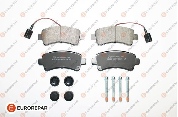 Eurorepar Fren Balatası Arka 141,6 mm için Peugeot Boxer Citroen Jumper Fiat Ducato 15-