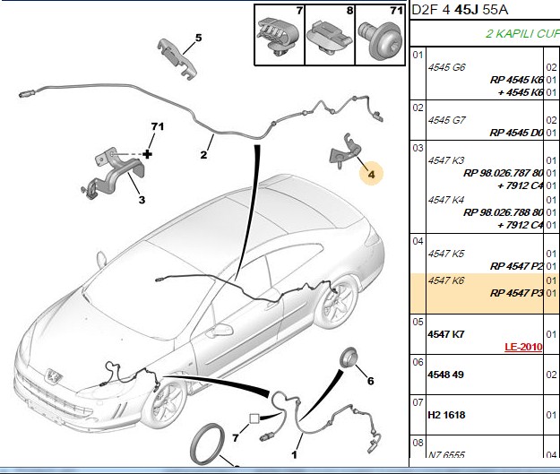 PSA ABS Sensörü Ön (Peugeot P407, P508, Citroën C5 X7)