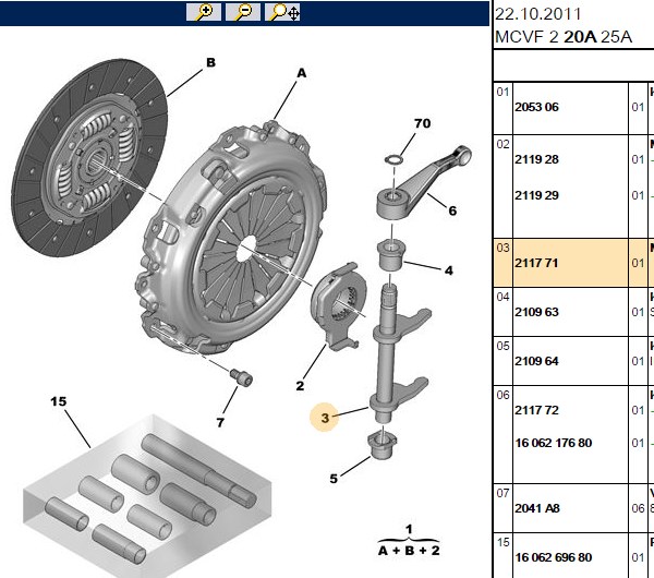 DEBRİYAJ ÇATALI  1.3 MULTİJET BİPPER NEMO FİORİNO
