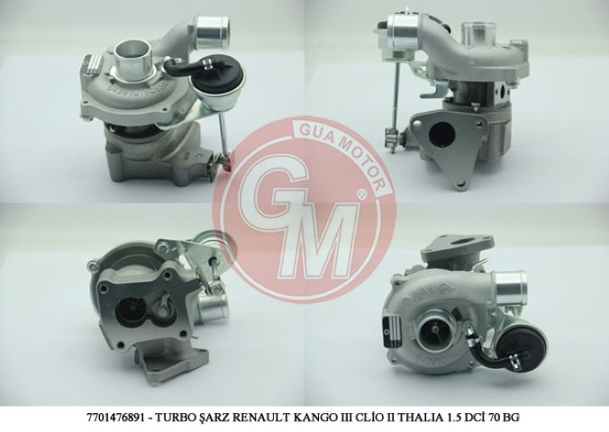 TURBO RENAULT KANGOO III CLIO II THALIA 15 DCI 70 BG