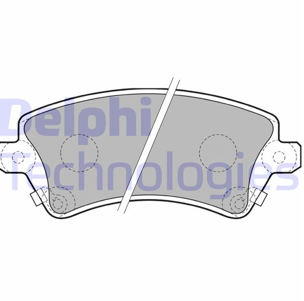 Delphi Fren Balatası Ön (Toyota Corolla 1.4 2002-2007)