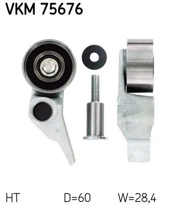 SKF Mitsubishi L200 2.5 V Kayışı Gergi Rulmanı 60×284×10×265