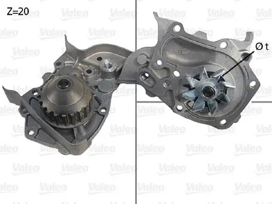 VALEO Su Pompası Renault Clio, Megane, Sandero, Solenza 1.4 için