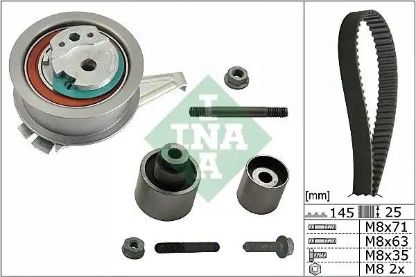 INA Audi A1, Volkswagen Polo 5 ve Skoda Karoq 1.6 Tdi 145 Diş Triger Seti