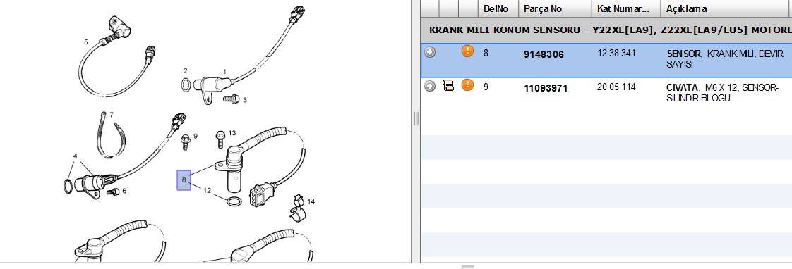 VALEO Krank Mili Açı Sensörü 3 -Kutuplu, Oval Gövdeli