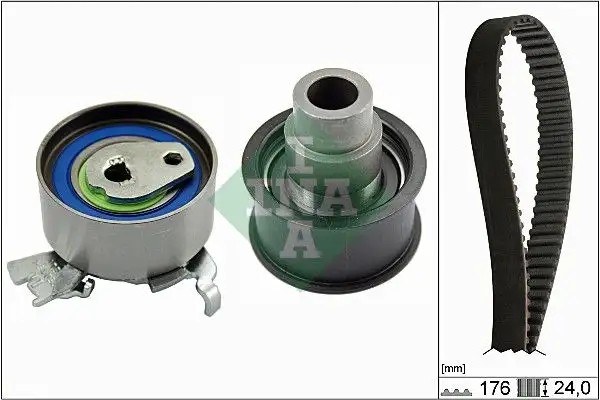 INA Opel Vectra B 2.0 ve Opel Vectra A 2.0 Triger Seti 176 Diş 24 mm